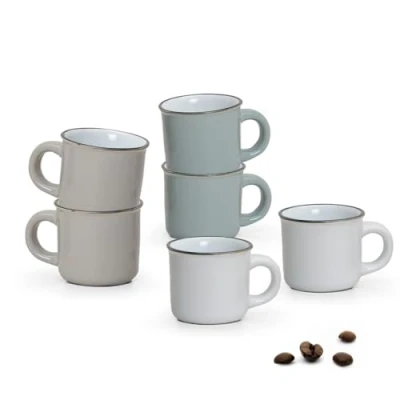 Imagen de Matches21 Juego de 6 tazas café (6,5 cm / 120 ml)