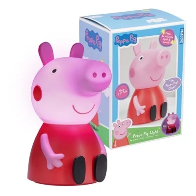Imagen de Paladone Peppa Pig Lámpara de figura con sonido, luz nocturna para bebé, accesorios y decoración dormitorio niños
