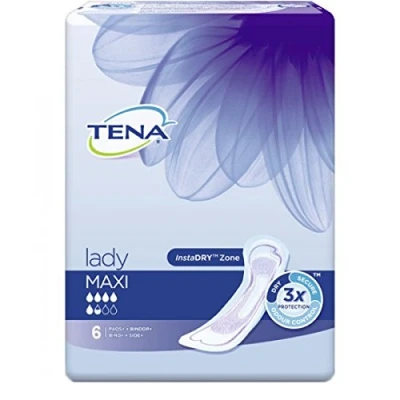 Imagen de Tena Lady Maxi Pads with InstaDRY Zone (3 Packs of 6) by