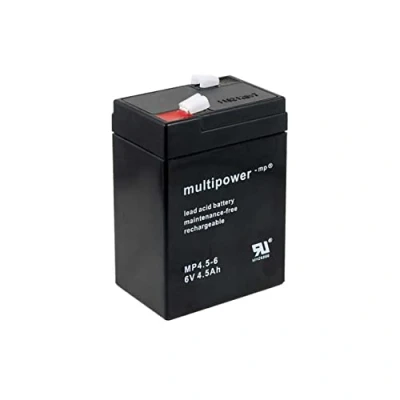 Imagen de Powery Recambio de Batería para Linterna Halógena Johnlite 6V 4,5Ah (Reemplaza también 4Ah 5Ah)