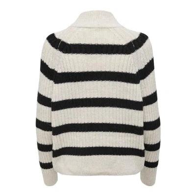 Imagen de ONLY Onlleise Freya LS ZIP HIGH NECK KNT NOOS Jersey de punto, Mujer, Talla: Large, Birch black