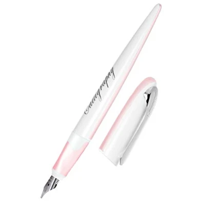 Imagen de Online Pluma estilográfica caligrafía Air Pastel Rose 1,4 mm ancho de trazo para cartuchos tinta estándar o convertidor incluye cartucho combinado azul