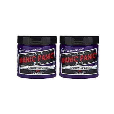 Imagen de Manic Panic Lie Locks Classic Creme, Vegan, Cruelty Free, Blue Semi Permanent Hair Dye 3 x 118ml