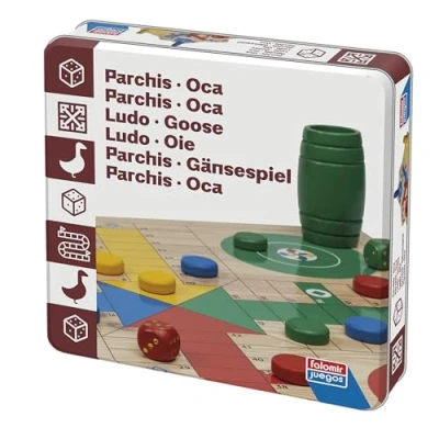 Imagen de Falomir Parchís Juego de Azar y Estrategia Caja Lata 2 a 4 Jugadores (+ 6 años)