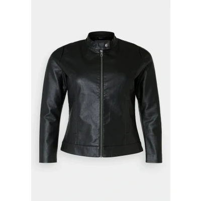 Imagen de ONLY Carmakoma Carrobber Jacket Chaqueta de cuero sintético, Mujer, Talla: 52, Black