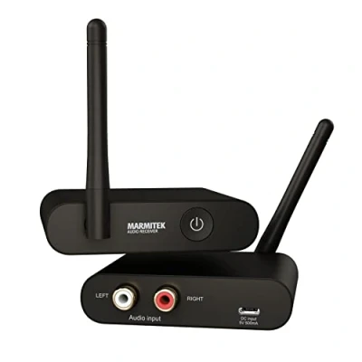 Imagen de Marmitek Transmisor de Audio Inalámbrico WA300 Conecte su Dispositivo forma Inalámbrica a Sistema Estéreo Conector 3,5 mm (RCA/Cinch) Wireless Transmitter