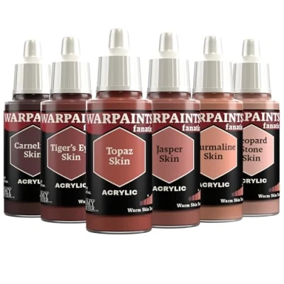 Imagen de The Army Painter, Warpaints Fanatic Flexible Triad: Warm Skin Tones 6 x 18 Pinturas Acrilicas, Tonos de Piel Cálidos Pintura Miniatura para D&amp;D miniatures &amp; Warhammer Figuras
