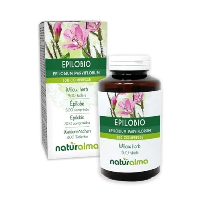 Imagen de Epilobio (Epilobium parviflorum) hierba Naturalma 150 g 300 comprimidos Complemento alimenticio Natural y Vegano
