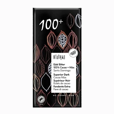 Imagen de Chocolate Negro Superior 100% con Nibs de Cacao BIO Vivani 80g