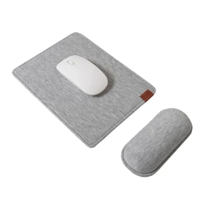 Imagen de SenseAGE Enlarge Mouse Pad y Juego de reposamuñecas para Mouse, Alfombrilla ergonómica con Base Antideslizante, cómodo Escribir fácilmente aliviar el Dolor, Gris Humo