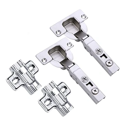 Imagen de HAFELE 95 Grado Fuerte Totalmente Solapado Bisagras 40mm Automática para Puerta Gruesa y Pesada con Amortiguación Bisagra Mecanismo de Suave Cierre Puertas Mueble Armario Cocina Juego 2