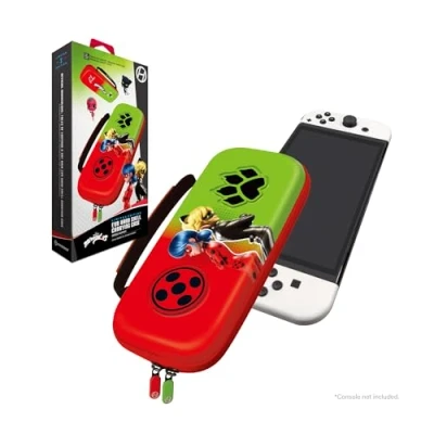 Imagen de Hyperkin Funda rígida Oficial de Miraculous EVA (Mariquita/Gato Noir), Ladybug/Cat Noir