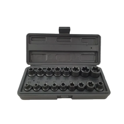 Imagen de WeberTools WT 8520 E5 E24 Llave de impacto (perfil E 3/8&quot;, incluye juego enchufes 1/2&quot;