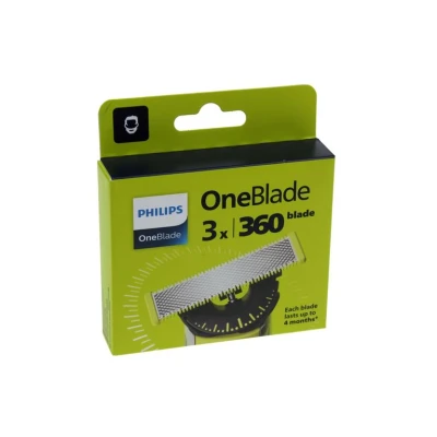 Imagen de Philips OneBlade (360, gezicht) reservemesje, 3 stuks
