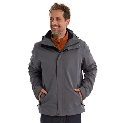 Imagen de Killtec Xenios Chaqueta Outdoor para Hombre. 100% Impermeable y Transpirable, Plum, XXL