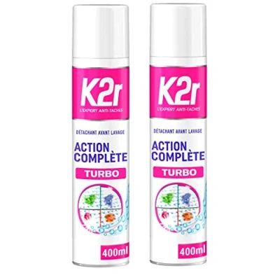 Imagen de K2r Quitamanchas avant lavage aerosol 400 ml juego de 2