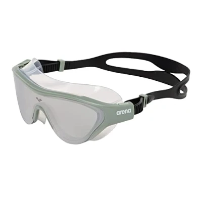 Imagen de Arena The Mask Mirror Gafas de natación, Unisex Adult, Silver Jade Black, One Size