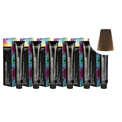 Imagen de PostQuam Pack de 6 Tintes Peluqueria Profesional Elevado Poder Cubriente Tinte Permanente 100% Cobertura Canas Garantiza Color Natural Uniforme y Duradero Más 90 Colores Disponibles