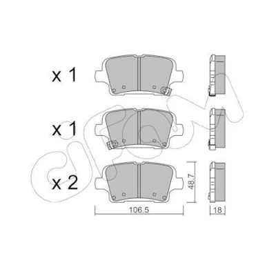 Imagen de CIFAM 822 1181 0 Juego de pastillas freno con avisador acústico desgaste OPEL: Insignia B Grand Sport, Sports Tourer