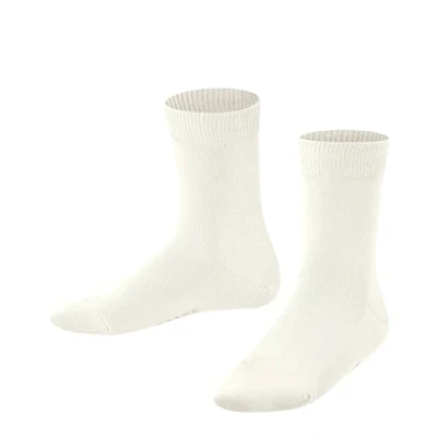 Imagen de FALKE Family K SO algodón sostenible unicolor 1 par, Calcetines Unisex niños, Blanco (Off White 2040) nuevo ecológico, 35 38