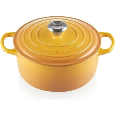 Imagen de Le Creuset Cocotte redonda de hierro fundido, 24 cm, 4, 2 L, Todas Las Fuentes Calor Incluso inducción, Nectar, 21177246724430