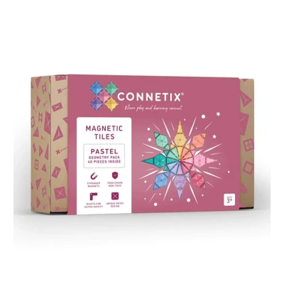 Imagen de Construcción Connetix Pastel Geometry 40 Piezas