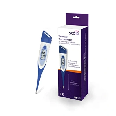 Imagen de scala SC 1091 termómetro veterinario flex para grandes animales con punta de medición flexible