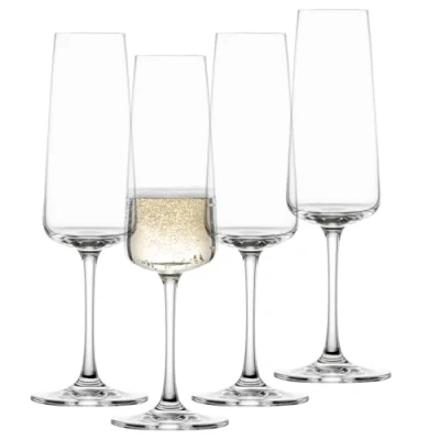 Imagen de Schott Zwiesel MioVino Juego de 4 copas champán aptas para lavavajillas, fabricadas en Alemania (número referencia 124052)