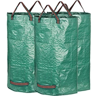 Imagen de GardenMate 3 Sacos de jardín 120L, Tejido polipropileno (PP), Verde