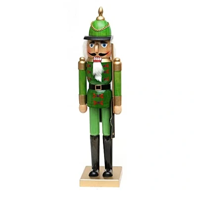 Imagen de Dekohelden24 Precioso Cascanueces Soldado en Verde, Aprox. 50 cm