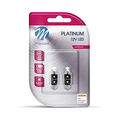 Imagen de M Tech BOMBILLAS LED BLANCO PLAFON 41MM 12V C5W/C10W