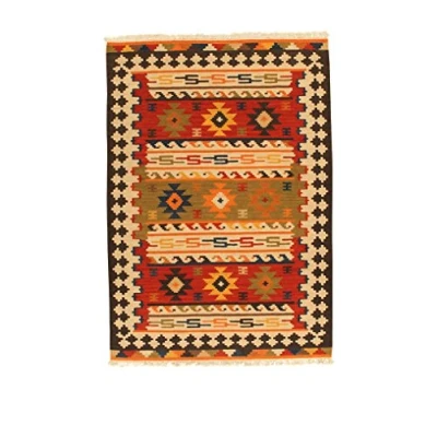 Imagen de Kilim Carpets by Jalal Alfombra Sivas 2 Rojo/Multicolor 140 X 200 cm