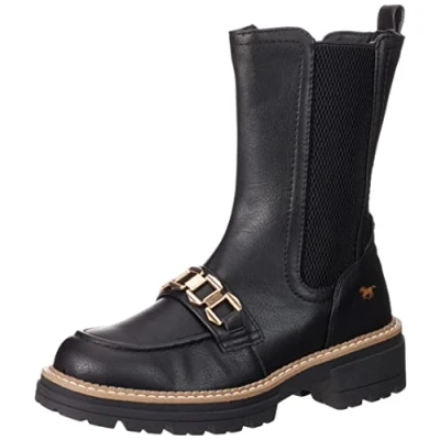 Imagen de MUSTANG 1437 502, Botas Cortas al Tobillo Mujer, Negro, 40 EU
