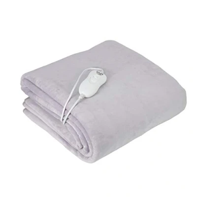 Imagen de Adler AD 7425 Calienta Camas Eléctrico, 60W,3 Niveles de Temperatura, Lavable, 150 x 80 cm, Protección por Sobrecalentamiento, Forro Polar, Perla, 150x80Cm