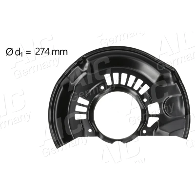 Imagen de AIC 71382 Chapa Protectora de Disco Freno Eje delantero, derecha
