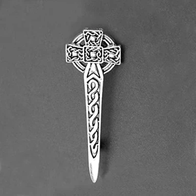 Imagen de HCMA Broche de alfiler con Nudo Cardo s broches Flores Nacionales escocesas Mujeres Hombres joyería nórdica vikinga