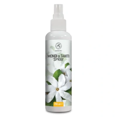 Imagen de Aroma Spray con Monoi de Tahiti 250ml Perfumador Hogar Perfume Interior Fragancia Vainilla Almohada Ambientador Armario Ropa