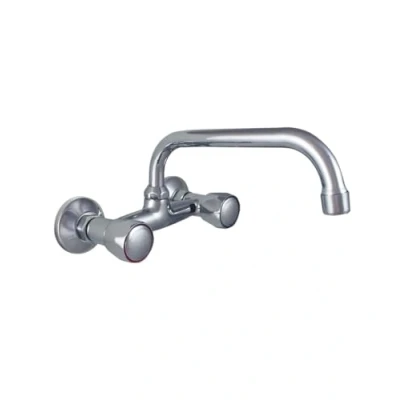 Imagen de MONOBLOCK FREGADERA PARED (15 CM. ENTRE TOMAS) CAÑO ALTO EKO