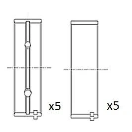 Imagen de Cojinete de cigüeñal FAI AutoParts BM1001 STD
