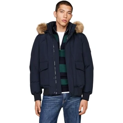 Imagen de Tommy Hilfiger Rockie Bomber Chaqueta de plumas, Hombre, Talla: Large, Desert sky
