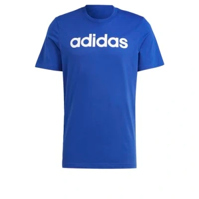 Imagen de adidas Hombre Essentials Single Jersey Linear Embroidered Logo tee, Semi Lucid Blue, S
