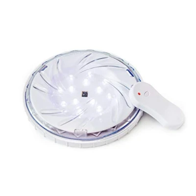 Imagen de Intex 060060 Iluminación LED para Piscina, 2 Niveles de iluminación, con Mando a Distancia y fijación Mediante imanes, no Necesita Pilas