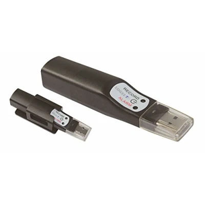 Imagen de Tfa dostmann 31.1055 Registro de data logger 32 t para la temperatura, negro