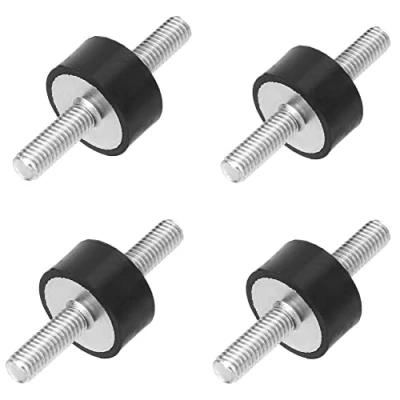 Imagen de Fafeicy 4pcs M6 Soportes de goma Macho Anti vibración Silentblock Coche Barco Bobinas utilizadas como elementos amortiguación para control y ruido(VV20*10 M6*18)