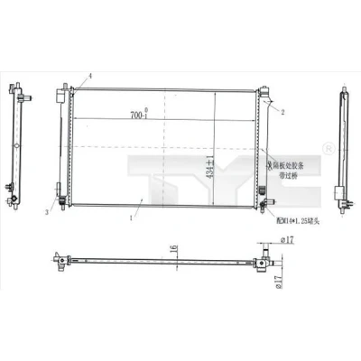Imagen de TYC 770 0003 Intercooler