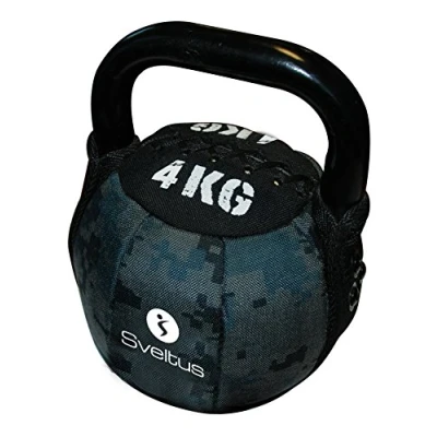 Imagen de Sveltus Soft Kettlebells 4kg, Pegas Para Telemóvel Unisex Adulto, Negro, 4 Kg