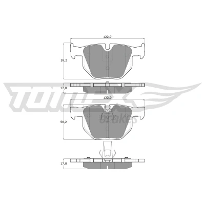 Imagen de Juego de pastillas TOMEX Brakes TX 14 81