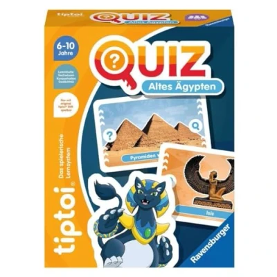 Imagen de Ravensburger tiptoi 00166 Quiz Antiguo Egipto, Juego de Preguntas para niños a Partir 6 años, 1 4 Jugadores