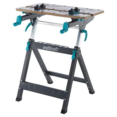 Imagen de wolfcraft Mesa de sujeción y Banco para máquinas Master 750 Ergo I 6871000 El con Altura Regulable