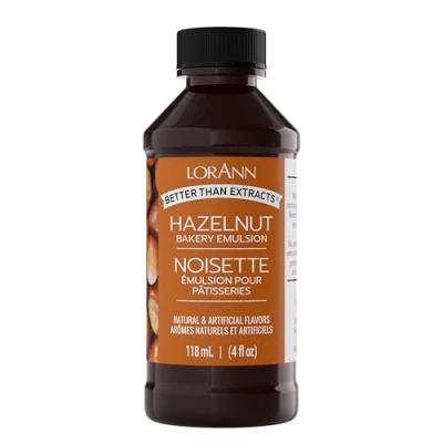Imagen de Lorann Oils Bakery emulsiones Natural y Artificial Sabor 4oz Hazelnut, Otros, Multicolor